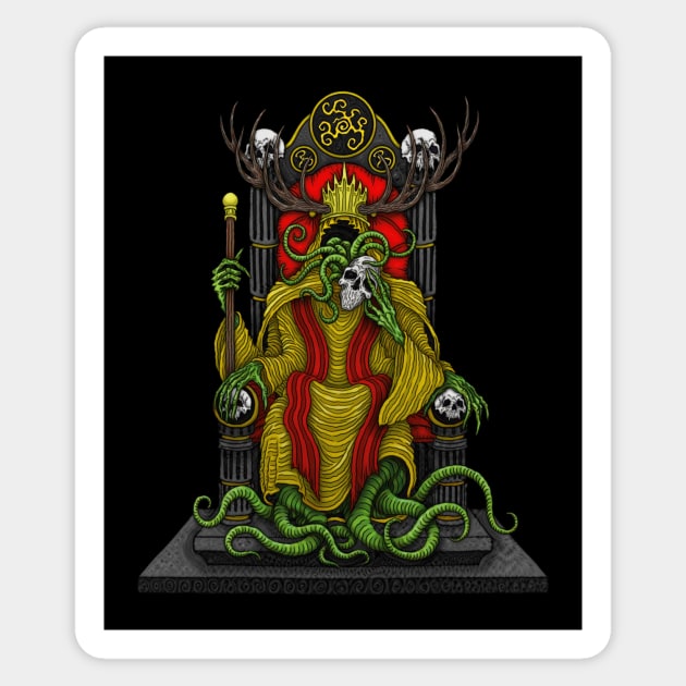 Throne of Hastur - Azhmodai 2019 Sticker by azhmodai